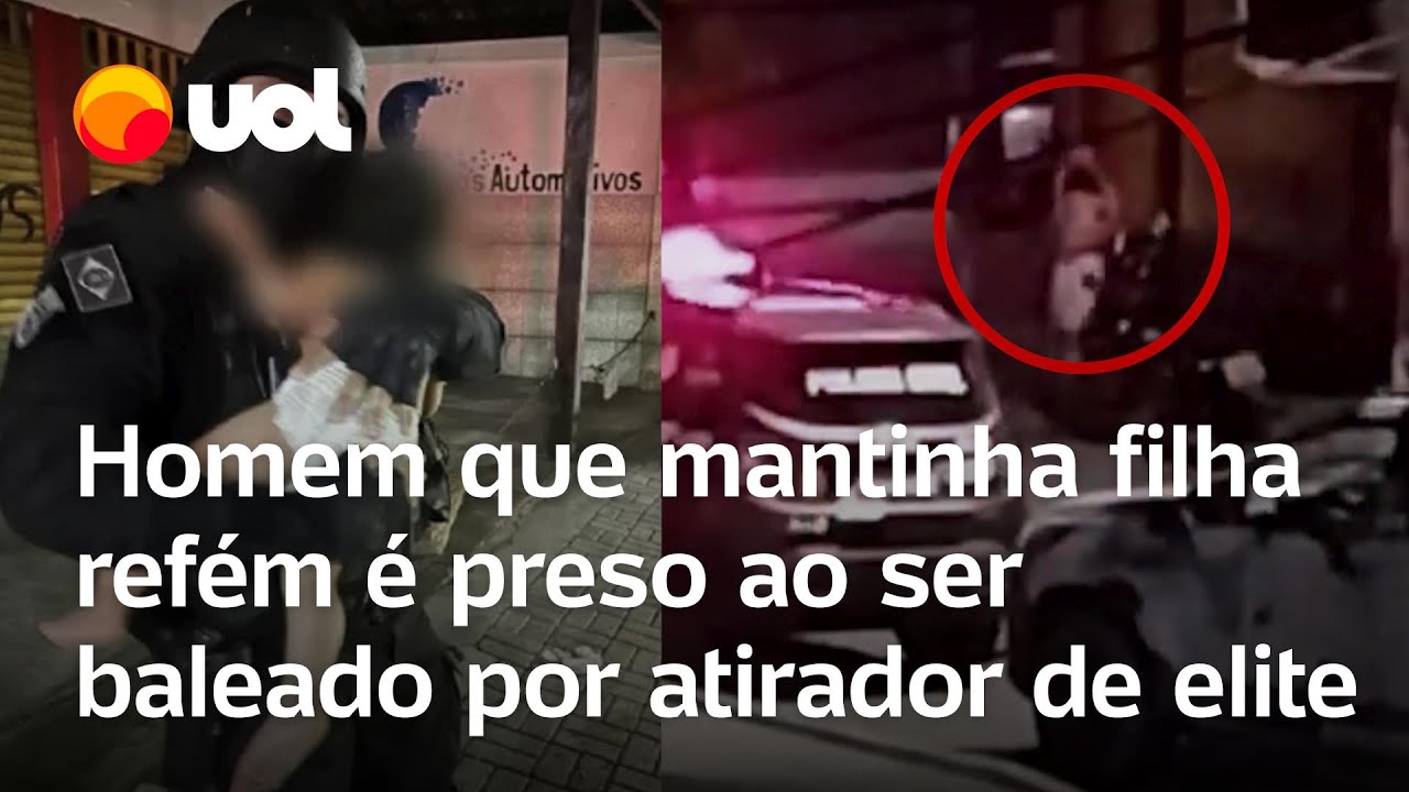 Homem que mantinha filha refém em Fortaleza é preso ao ser baleado por atirador de elite