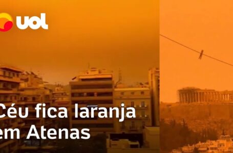Atenas fica laranja após região ser atingida por nuvens de poeira do deserto do Saara; veja
