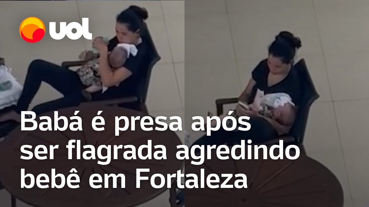Mulher é presa após ser flagrada agredindo bebê em Fortaleza; veja