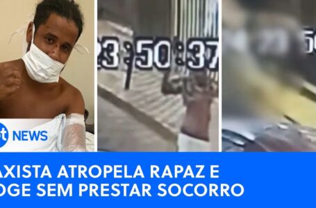 Taxista atropela jovem e foge sem prestar socorro no Rio de Janeiro; veja